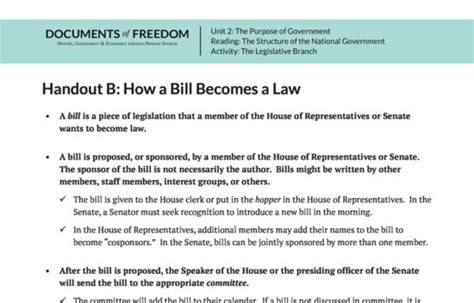 Model House Of Representatives Project Bill Of Rights Institute