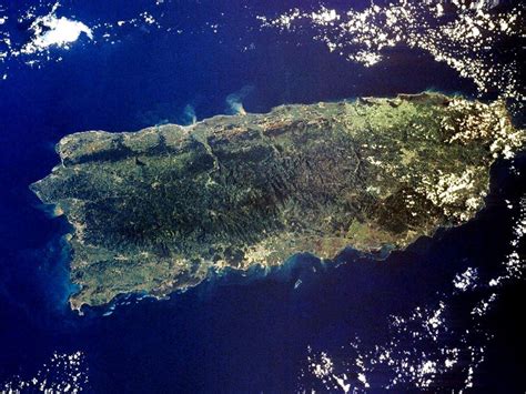 Detailed Satellite Map Of Puerto Rico Puerto Rico North America Mapsland Maps Of The World