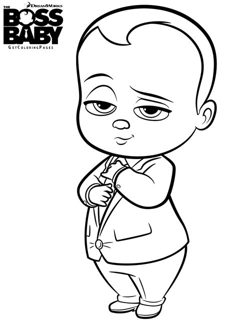 Boss Baby Coloring Pages At Free Printable Colorings