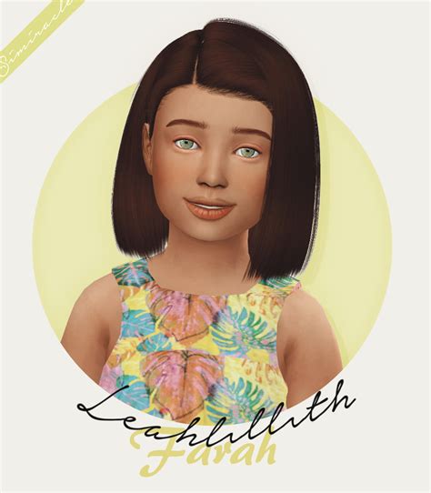 Simiracle Leahlillith Farah Kids Version ♥ Emily Cc Finds