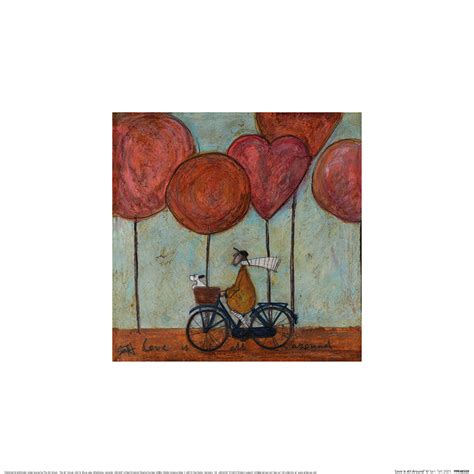 Sam Toft Love Is All Around Mounted Print The Art Group