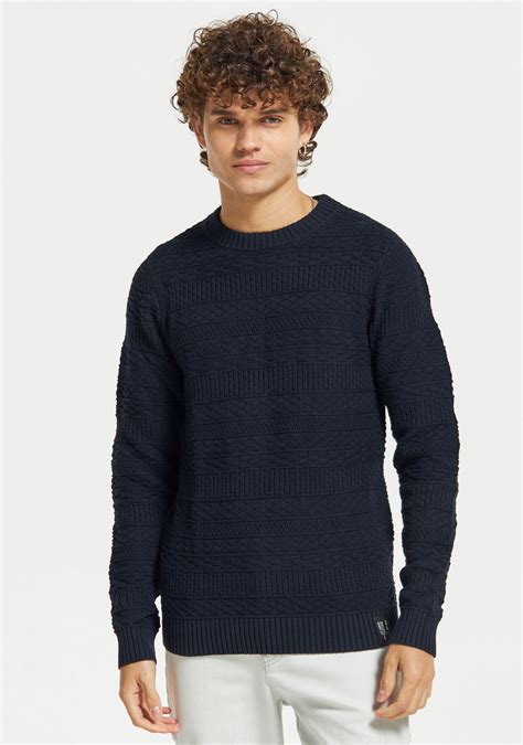 Buy Lee Cooper Textured Sweater With Crew Neck And Long Sleeves