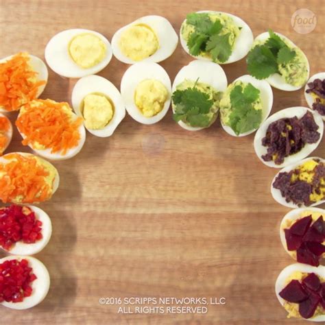 Rainbow Deviled Eggs Recipe In 2019 Lets Cook Appetizers Food
