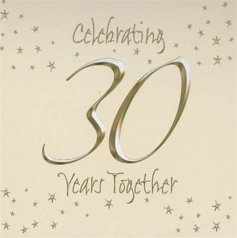 30th Anniversary Wishes Quotes And Poems To Write In A Card Anniversary
