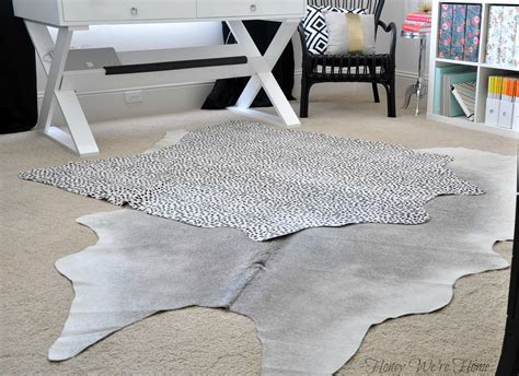 Layered Cowhide Rugs Honey Were Home