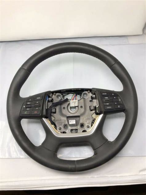 2015 2016 Hyundai Genesis Driver Steering Wheel Black W Audio And Cruise