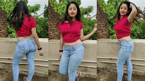 indian girl dance in jeans tik tok video 6 youtube