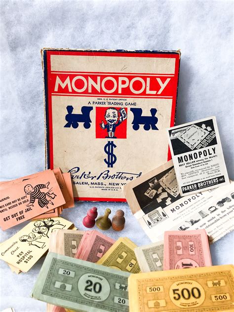 Vintage Monopoly Game Vintage Game Parker Brothers Game Etsy