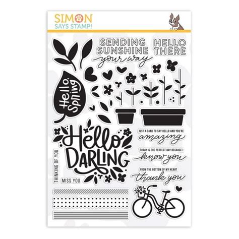 Simon Says Clear Stamps Hello Darling Sss201899 Simon Says Clear