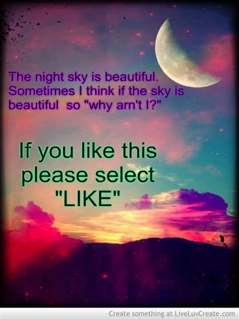 Quotes Beautiful Night Sky Quotesgram