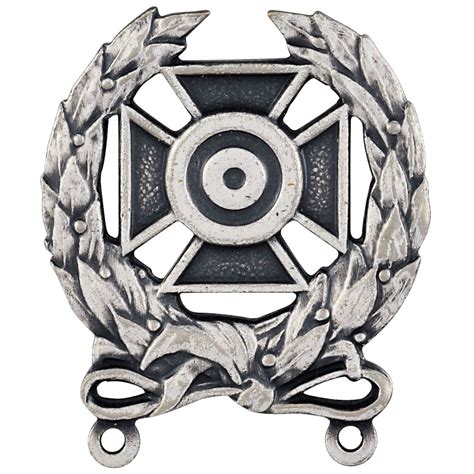 Us Army Expert Weapons Qualification Badge Silver Oxide