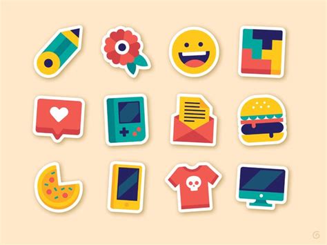 Sticker Icons Icon Design Creative Sketches Icon