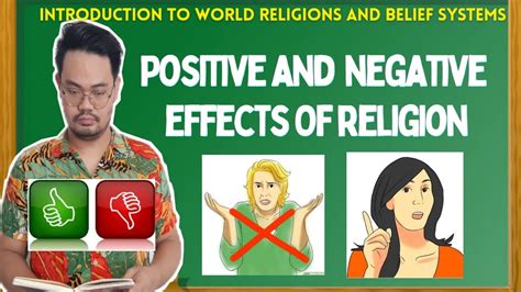 Positive And Negative Effects Of Religion Influences Of Religion To Culture And Society Youtube