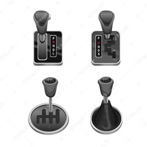 Car Transmission Lever In Automatic Semi Automatic And Manual Symbol