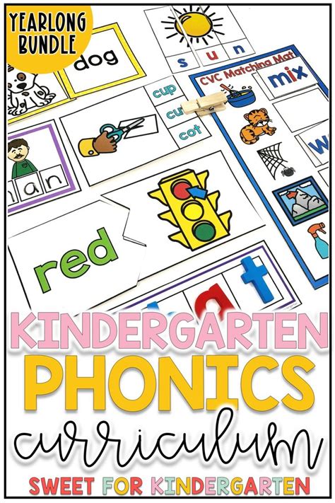 Kindergarten Phonics Curriculum YEARLONG BUNDLE in 2020 | Phonics