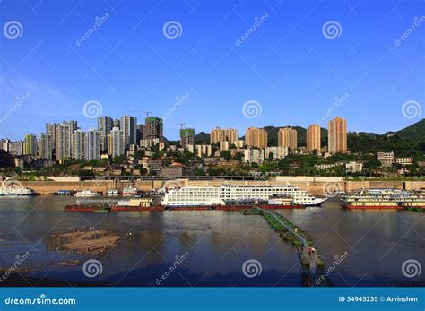 Chongqing Port Editorial Image Image Of Ethnic Shipping 34945235