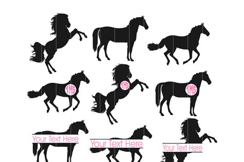 Digital Art And Collectibles Svgclipart Png Cut File Dxf Cricut Horse