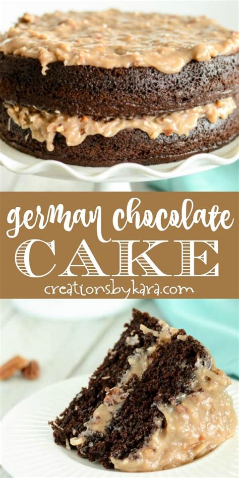 Beat at medium speed for two minutes more. German Chocolate cake with homemade German chocolate ...