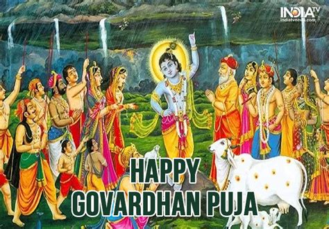 Happy Govardhan Puja 2019 Images Whatsapp Messages Quotes Muhurat