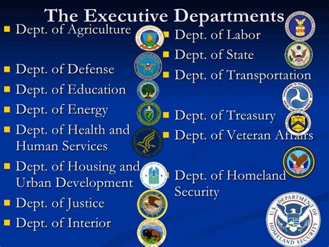 Department of education has the smallest staff. 8 Executive Branch At Work
