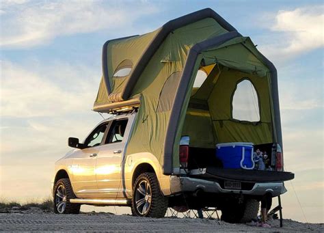 This Inflatable Rooftop Tent Turns Your Truck Into A Camper Werd