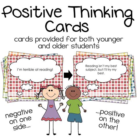 New Product Positive Thinking Cards Work Coping Skills