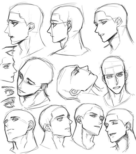 Drawing Anime Drawing Male Face Reference The Male Head Is Similar In