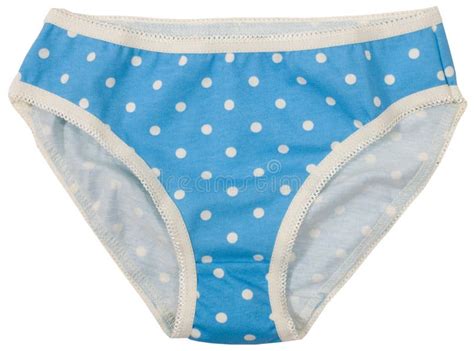 Elegant Polka Dot Panties Isolated On White Stock Image Image Of