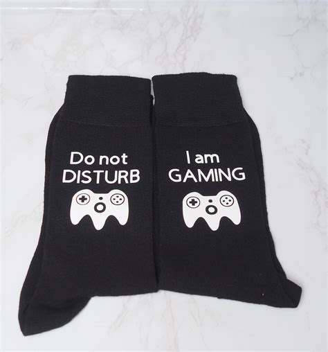 Do Not Disturb Im Gaming Casual Socks Gaming Socks Etsy