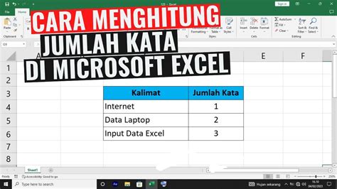 Panbercadaco Panduan Cara Menghitung Jumlah Kata Di Microsoft Excel