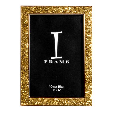 Iframe Gold Glitter Photo Frame 4x6 Photo Frames Connollys