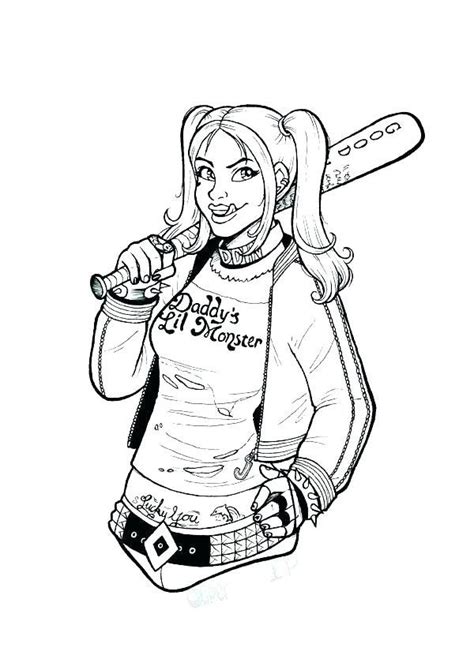 The resolution of transparent image is 480x720 and free.hoja para colorear harley quinn. Dibujos De Harley Quinn Para Colorear Imprime Gratis ...