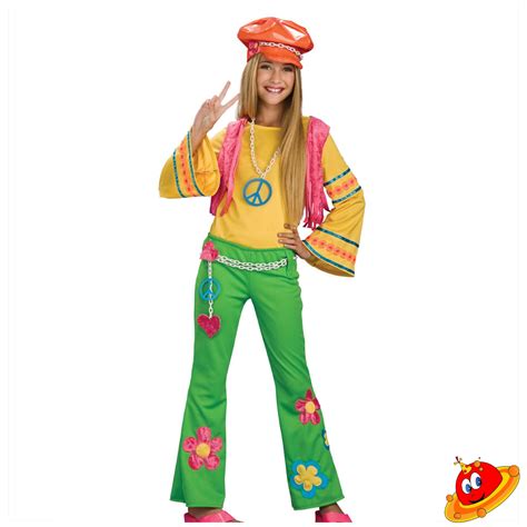 Costume Bambina Hippie Anni 60 Tg 37a Universo In Festa