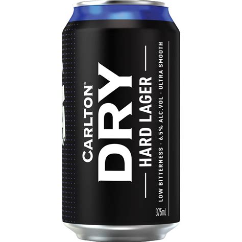 Carlton Dry Hard Can 375ml Woolworths