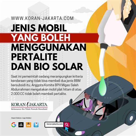 Jenis Mobil Yang Boleh Menggunakan Pertalite Dan Bio Solar Infografis