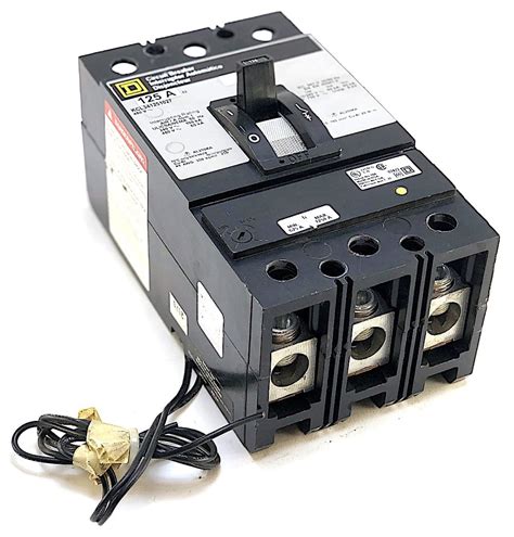 Square D 125 Amp Circuit Breaker Cat Kal361251021 With Shunt Trip