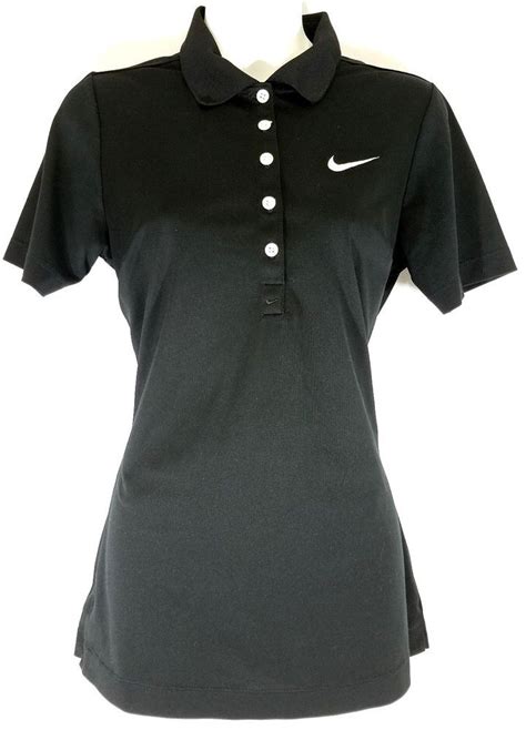 Womens Nike Golf Tour Performance Polo Shirt Medium Dri Fit Short