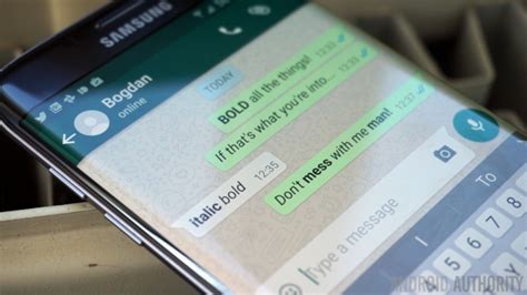 It is only possible to change our profile text output: WhatsApp text formatting rolls out, including bold ...
