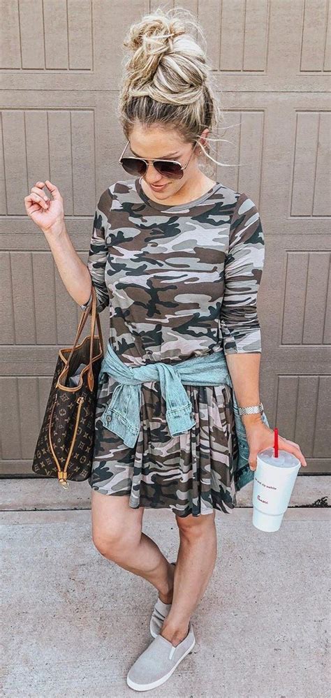 30 Magical Summer Outfits To Copy Right Now Camouflage Dress Summer