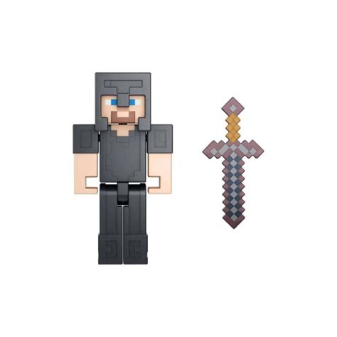 Minecraft Figur Steve In Netherite Armor