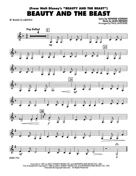 Bass Clarinet Sheet Music Ubicaciondepersonascdmxgobmx