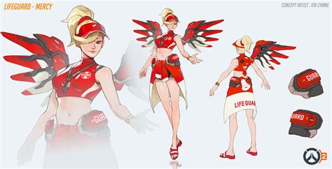 Mercy And Lifeguard Mercy Overwatch And 1 More Drawn By Kai Chang