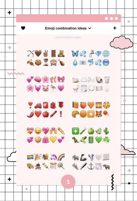 Cute Emoji Combinations To Copy And Paste 🏽 ⋆ Lu Amaral Studio Emoji