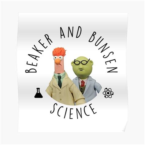 Beaker Muppets And Bunsen Science Poster For Sale By Rojeck Redbubble