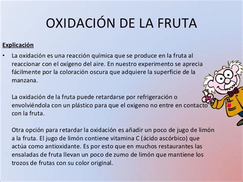 El Blog De Lucía Experimentos Oxidación De La Fruta