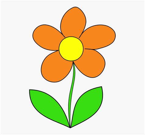 Orange Clipart Animated Free Orange Flower Clipart Hd Png Download