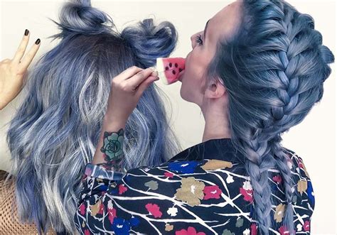 50 Magically Blue Denim Hair Colors You Will Love Fashionisers©