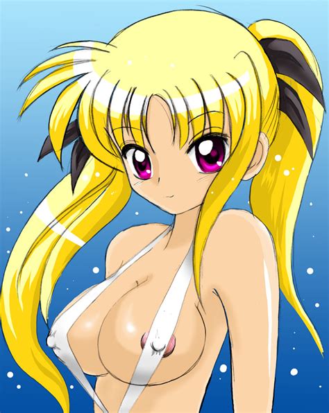 Rule 34 Anime Style Breasts Fate Testarossa Female Female Only Huge Eyes Human Mahou Shoujo
