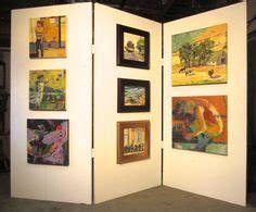 Customers can use the free standing showcase to hang their artwork at craft fairs or gallery events. how to make your own art display panels | Art display panels, Panel art, Diy art