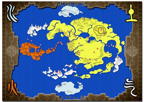 Avatar The Last Airbender Map World Map 07